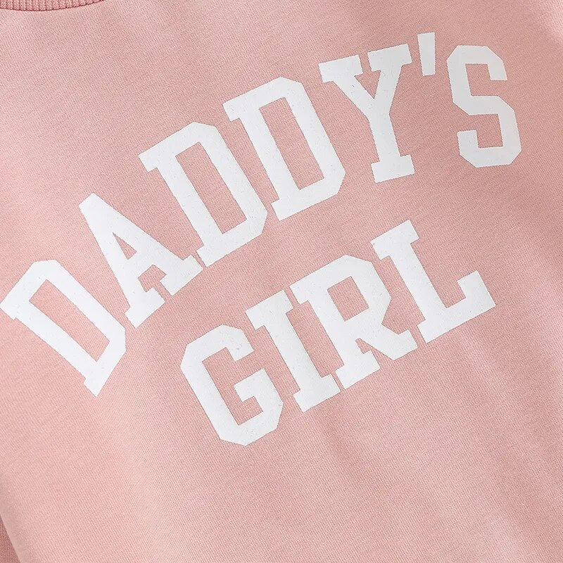 Daddy's Girl Ruffle Sweatshirt + Sweatpants