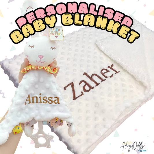 Personalized Baby Blanket + Soother