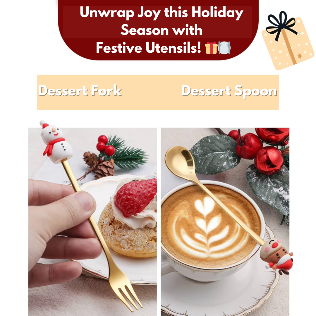 Holiday Cheer Dessert Cutlery Set