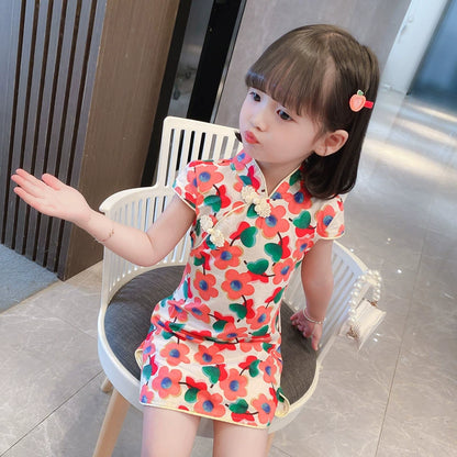 Children's Slim Cheongsam Dress