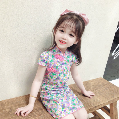 Children's Slim Cheongsam Dress