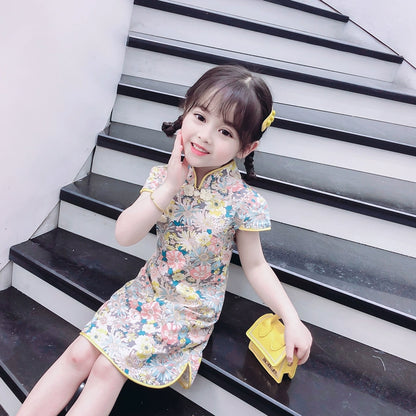 Children's Slim Cheongsam Dress