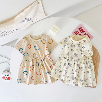 Summer Flower Baby Cotton Dress
