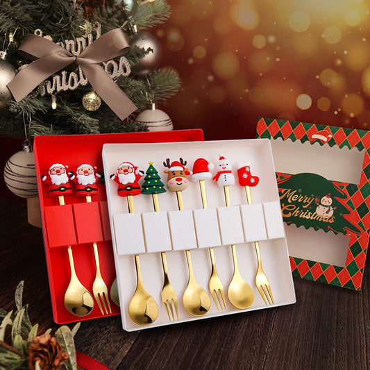 Holiday Cheer Dessert Cutlery Set
