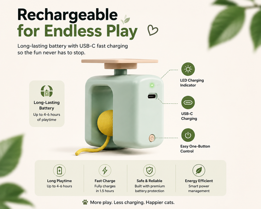 Interactive Retractable Cat Toy